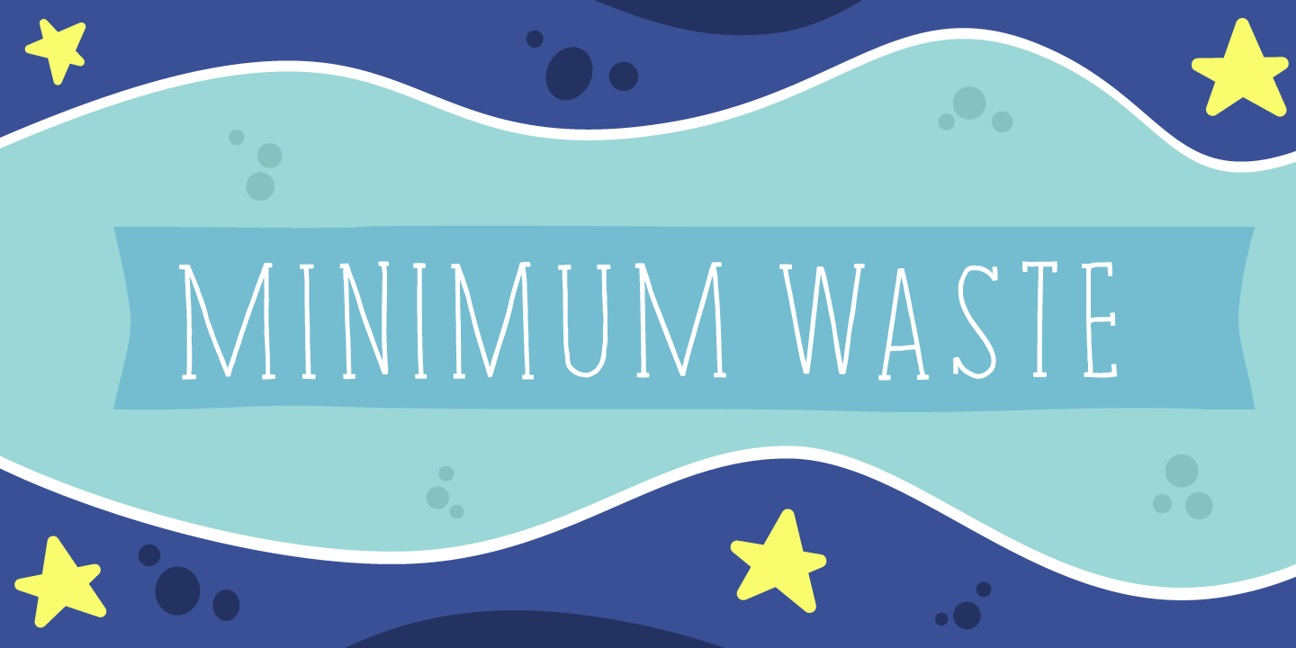 Minimum Waste Font